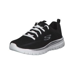 SKECHERS Nízke tenisky 'Graceful Get Connected'  čierna / biela