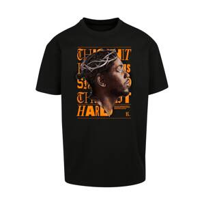 MT Upscale Tričko 'K-Dot'  béžová / hnedá / oranžová / čierna