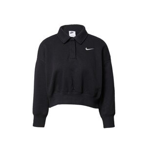 Nike Sportswear Mikina  čierna / biela