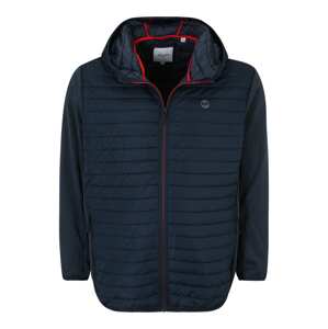 Jack & Jones Plus Prechodná bunda 'JJEmulti'  námornícka modrá / svetlosivá