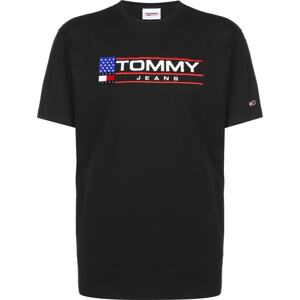 Tommy Jeans Tričko  modrá / červená / čierna / biela