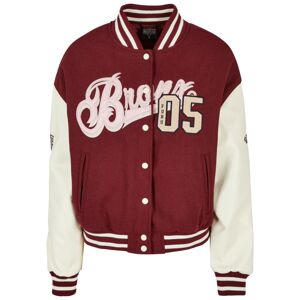 FUBU Prechodná bunda  béžová / červená / čierna