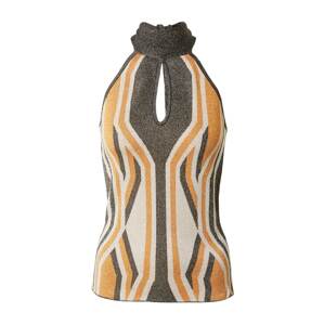 Karen Millen Top  béžová / hnedá / horčicová
