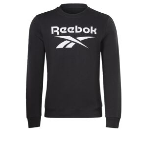 Reebok Športová mikina 'IDENTITY'  čierna / biela