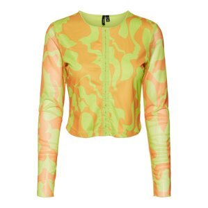 Vero Moda Collab Blúzka 'Joann'  limetová / oranžová