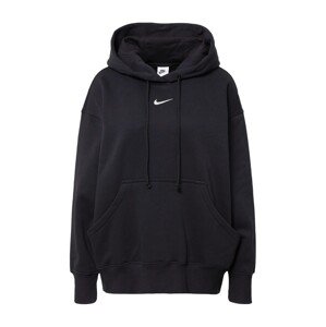 Nike Sportswear Mikina 'Phoenix Fleece'  čierna / biela