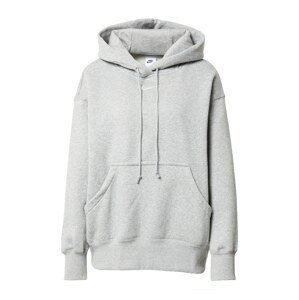 Nike Sportswear Mikina 'Phoenix Fleece'  sivá melírovaná / biela