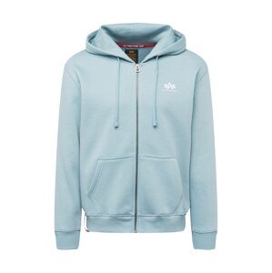 ALPHA INDUSTRIES Tepláková bunda  svetlomodrá / biela