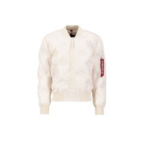 ALPHA INDUSTRIES Prechodná bunda 'MA-1'  červená / biela / prírodná biela