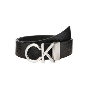 Calvin Klein Opasky  čierna / strieborná