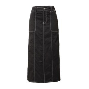 Nasty Gal Sukňa  čierna / biela