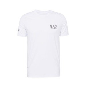 EA7 Emporio Armani Funkčné tričko  čierna / biela