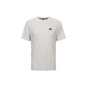 ADIDAS PERFORMANCE Funkčné tričko 'Train Essentials'  sivá melírovaná / čierna
