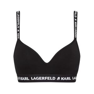 Karl Lagerfeld Podprsenka  čierna / biela