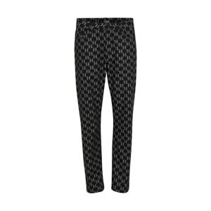 Karl Lagerfeld Nohavice  sivá / čierny denim / biela