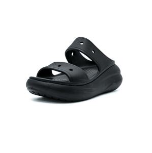 Crocs Šľapky 'Classic Crush'  čierna / biela