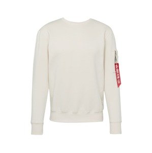 ALPHA INDUSTRIES Mikina 'Dragon'  slonová kosť / hnedá / antracitová