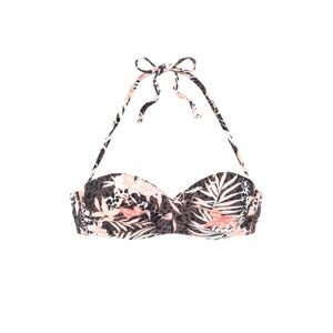 BUFFALO Bikinový top  béžová / hnedá / ružová / čierna
