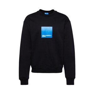 KARL LAGERFELD JEANS Mikina  modrá / čierna / biela
