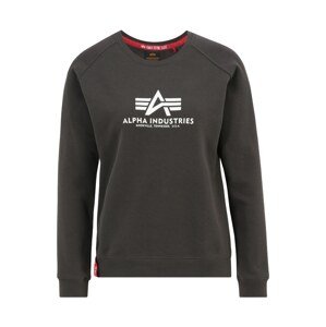 ALPHA INDUSTRIES Mikina  jedľová / červená / biela