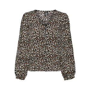 VERO MODA Blúzka 'NAJA'  béžová / karamelová / čierna