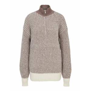 Vero Moda Tall Sveter 'CHIARA'  krémová / hnedá