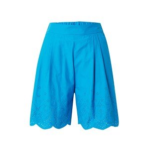 Marks & Spencer Plisované nohavice  azúrová