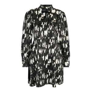 Vero Moda Petite Šaty 'MERLE'  tmavosivá / čierna / biela