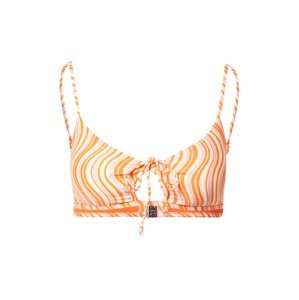 Seafolly Bikinový top  levanduľová / mandarínková / biela
