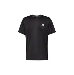 ADIDAS PERFORMANCE Funkčné tričko 'Train Essentials'  čierna / biela