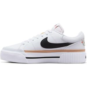 Nike Sportswear Nízke tenisky 'Court Legacy Lift'  krémová / čierna / biela