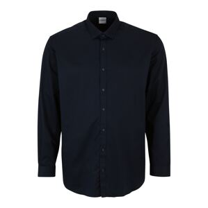 Jack & Jones Plus Košeľa 'Blacardiff'  námornícka modrá