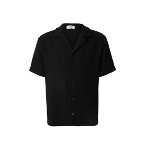 DAN FOX APPAREL Košeľa 'Timo'  čierna