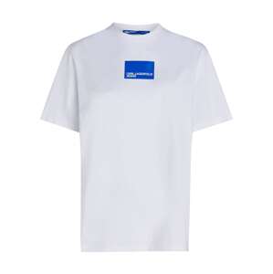 KARL LAGERFELD JEANS Tričko  modrá / biela
