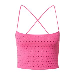 Chiara Ferragni Vyšívaný top  zlatá / fuksia