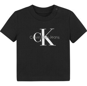 Calvin Klein Jeans Tričko  čierna / biela