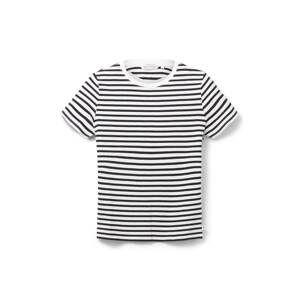 TOM TAILOR DENIM Tričko  čierna / biela