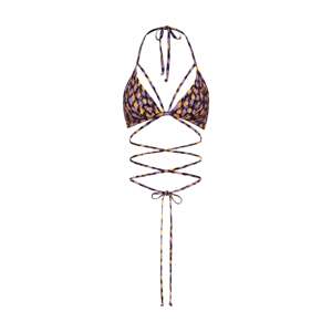 LSCN by LASCANA Bikinový top 'Lavista'  fialová / oranžová / čierna