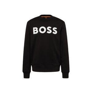 BOSS Mikina 'WeBasic'  čierna / biela