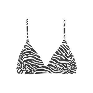 VENICE BEACH Bikinový top  čierna / biela