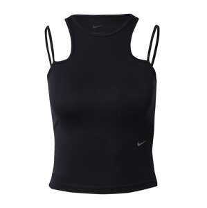 NIKE Športový top  sivá / čierna