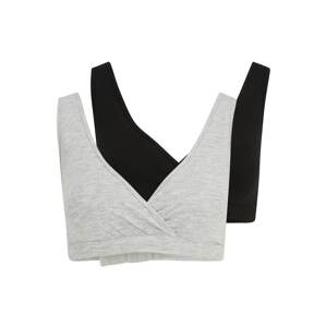 Lindex Maternity Podprsenka na dojčenie  svetlosivá / čierna