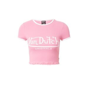Von Dutch Originals Tričko 'Ami'  svetloružová / biela