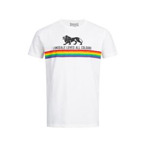 LONSDALE Tričko 'Nelson'  zmiešané farby / biela