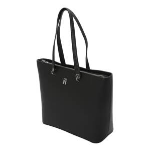 TOMMY HILFIGER Shopper  čierna / strieborná