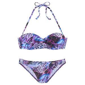 Bruno Banani Bikiny  slivková / orgovánová / čierna / biela
