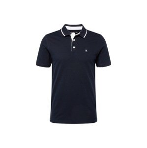JACK & JONES Tričko 'Paulos'  námornícka modrá / biela