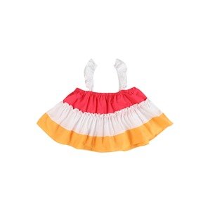 PATRIZIA PEPE Top 'CAMICIA'  žltá / červená / biela