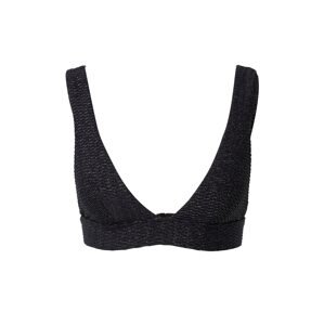 ETAM Bikinový top 'VAHINE'  čierna / strieborná
