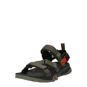 TIMBERLAND Trekingové sandále 'Garrison'  tmavozelená / tmavooranžová